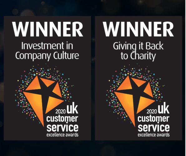 Winner at the 2020 UK customer service excellence awards