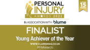 Finalist Young Achiever of the Year 2022 Personal Injury Awards