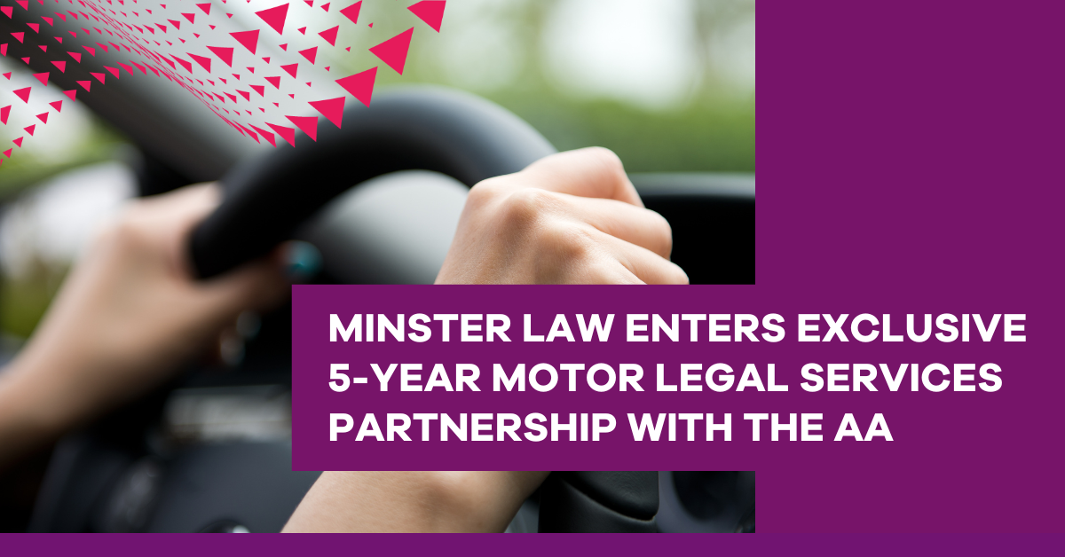 Minster Law enters exclusive 5year motor legal services partnership