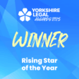 Yorkshire Legal Awards 2025 - Rising Star of the Year (Winner)